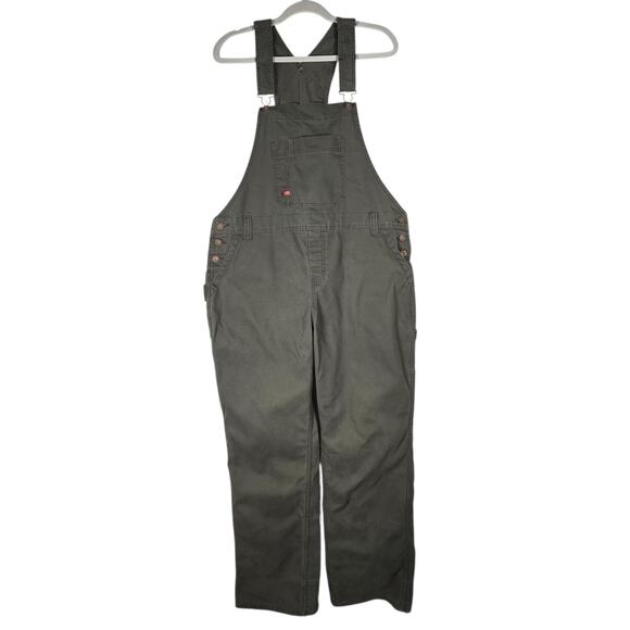 Dickies Other - Dickies Bib Overalls Green Utility Carpenter Workwear Mens Large 31x40